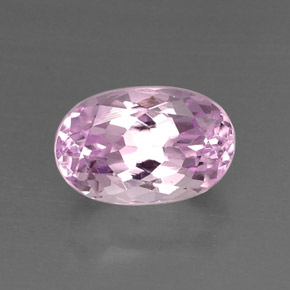 Kunzite naturale rosa da 6,94 ct, taglio ovale, VVS-VS