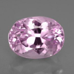 Kunzite Rosa naturale da 6.06 ct, Taglio ovale, VS