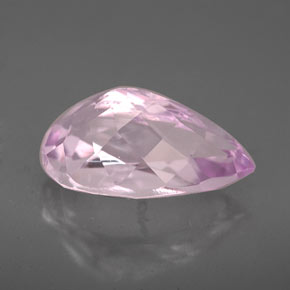 Kunzite naturale rosa da 5,35 ct, taglio a pera, VVS-VS