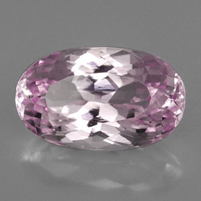 Kunzite Rosa naturale da 13.09 ct, Taglio ovale, VVS-VS
