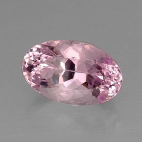 Kunzite naturale rosa da 13,47 ct, taglio ovale, VVS-VS