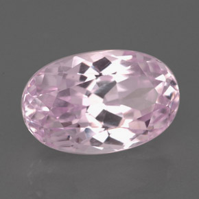 Kunzite naturale rosa da 5,91 ct, taglio ovale, VVS