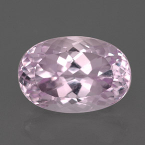 Kunzite naturale rosa da 5,35 ct, taglio ovale, VVS-VS