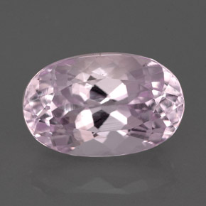 Kunzite naturale rosa da 5,06 ct, taglio ovale, VVS