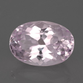 Kunzite naturale rosa da 5,35 ct, taglio ovale, VVS