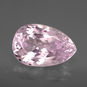 Kunzite naturale rosa da 6,92 ct, taglio a pera, VVS