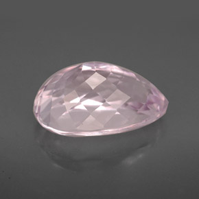 Kunzite naturale rosa da 6,92 ct, taglio a pera, VVS