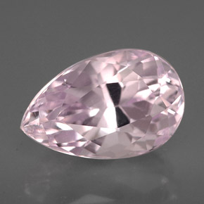 Kunzite naturale rosa da 3,83 ct, taglio a pera, VVS