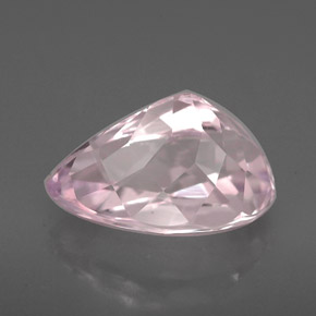 Kunzite naturale rosa da 3,83 ct, taglio a pera, VVS