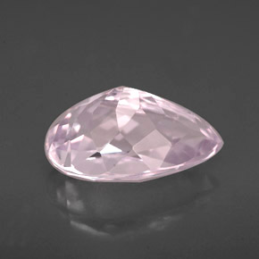 Kunzite naturale rosa da 4,09 ct, taglio a pera, VVS