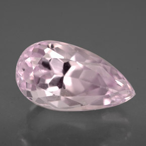 Kunzite Rosa naturale da 5.54 ct, Forma a pera, VVS-VS