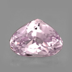 Kunzite naturale rosa da 5,09 ct, taglio a pera, VVS-VS