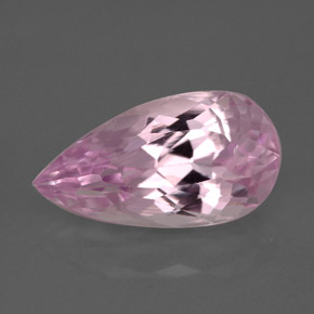 Kunzite Rosa naturale da 6.39 ct, Forma a pera, VVS