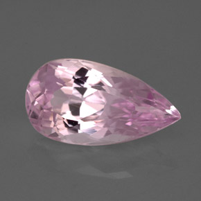 Kunzite Rosa naturale da 6.39 ct, Forma a pera, VVS