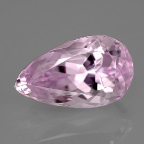 Kunzite naturale rosa da 9,18 ct, taglio a pera, VVS-VS
