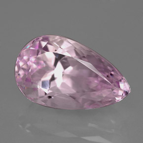 Kunzite naturale rosa da 9,18 ct, taglio a pera, VVS-VS