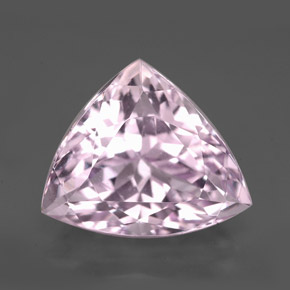 Kunzite rosa naturale da 7,69 ct, trillion, VVS