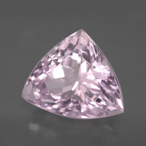Kunzite rosa naturale da 7,69 ct, trillion, VVS