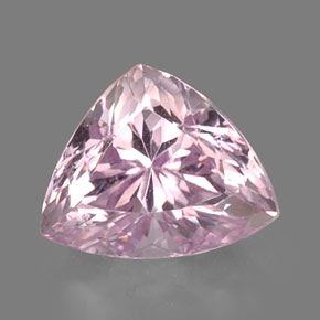 Kunzite naturale rosa da 9,19 ct, trillion, VVS-VS