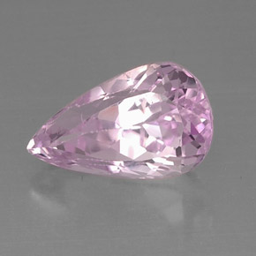 Kunzite naturale rosa da 9,19 ct, taglio a pera, VVS-VS