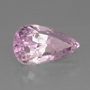 Kunzite naturale rosa da 9,19 ct, taglio a pera, VVS-VS
