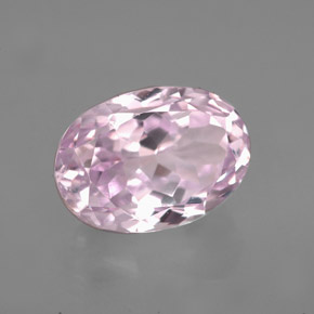 Kunzite naturale rosa da 5,79 ct, taglio ovale, VVS-VS