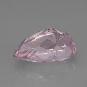 Kunzite Rosa naturale da 4.07 ct, Forma a pera, VVS-VS