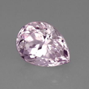 Kunzite rosa naturale da 4,28 ct, taglio a pera, VVS-VS