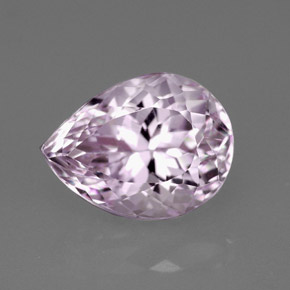 Kunzite rosa naturale da 4,28 ct, taglio a pera, VVS-VS