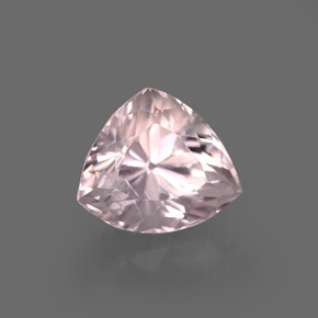 Kunzite naturale rosa da 3,65 ct, trillion, VVS-VS