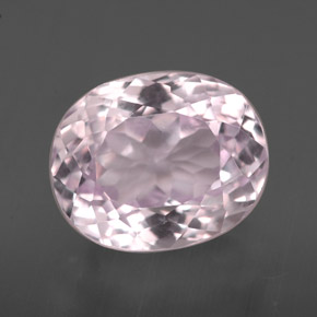 Kunzite Rosa naturale da 4.07 ct, Taglio ovale, VVS-VS