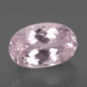 Kunzite Rosa naturale da 4.06 ct, Taglio ovale, VVS-VS