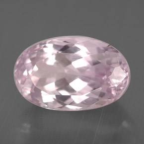 Kunzite Rosa naturale da 4.06 ct, Taglio ovale, VVS-VS