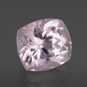 Kunzite naturale rosa da 5,35 ct, taglio a cuscino, VVS-VS