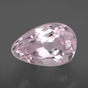 Kunzite Rosa naturale da 3.70 ct, Forma a pera, VVS-VS