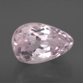 Kunzite Rosa naturale da 3.70 ct, Forma a pera, VVS-VS