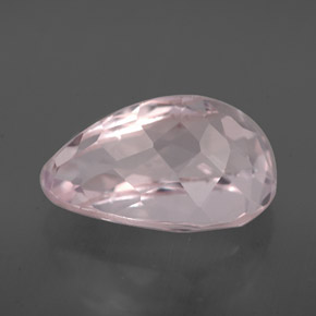 Kunzite Rosa naturale da 3.70 ct, Forma a pera, VVS-VS
