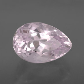 Kunzite naturale rosa da 3,21 ct, taglio a pera, VVS-VS