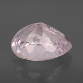 Kunzite Rosa naturale da 4.03 ct, Forma a pera, VVS-VS