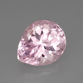 Kunzite naturale rosa da 4,18 ct, taglio a pera, VS