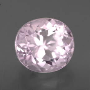 Kunzite naturale rosa da 4,22 ct, taglio ovale, VS