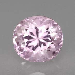 Kunzite naturale rosa da 4,52 ct, taglio ovale, VS