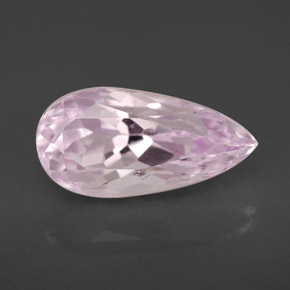 Kunzite naturale rosa da 3,95 ct, taglio a pera, VVS