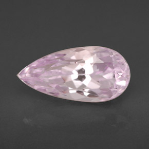 Kunzite naturale rosa da 3,95 ct, taglio a pera, VVS