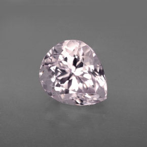 Kunzite naturale rosa da 4,80 ct, taglio a pera, VVS-VS