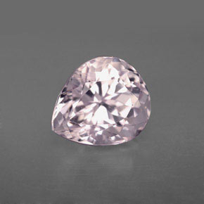 Kunzite naturale rosa da 4,80 ct, taglio a pera, VVS-VS