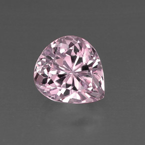 Kunzite naturale rosa da 5,94 ct, taglio a pera, VVS-VS