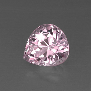 Kunzite naturale rosa da 5,94 ct, taglio a pera, VVS-VS