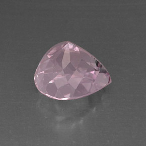 Kunzite naturale rosa da 5,94 ct, taglio a pera, VVS-VS