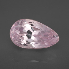 Kunzite naturale rosa da 4,42 ct, taglio a pera, VVS-VS